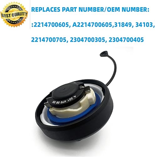 Miniatura 4 de Tapa del depósito de combustible, tapa de gas A2214700605 compatible con Mercedes Benz C E G CL CLK CLS SL SLK - C240 C250 C300 C350 C63 CL63 AMG