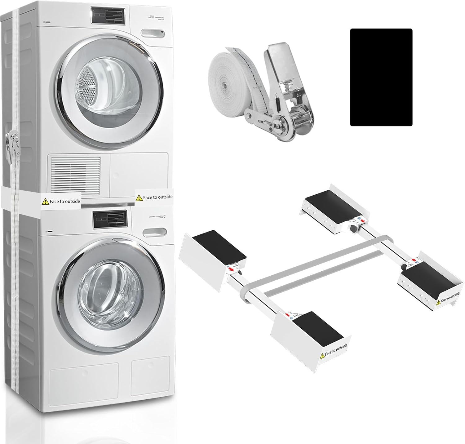 Kiss Core 29 inch Washer Dryer Stacking Kit, Universal