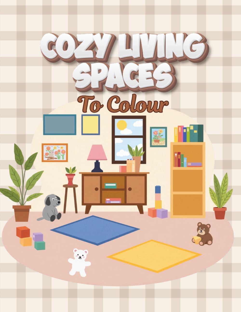 Cozy Living Spaces to Colour: A Relaxing Coloring Book with Cozy Rooms, Calm Interiors & Stress Relief Designs