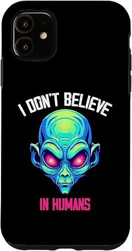 Miniatura 10 de iPhone 12 Pro Max I Don't Believe In Humans UFO Alien Space Lovers Case
