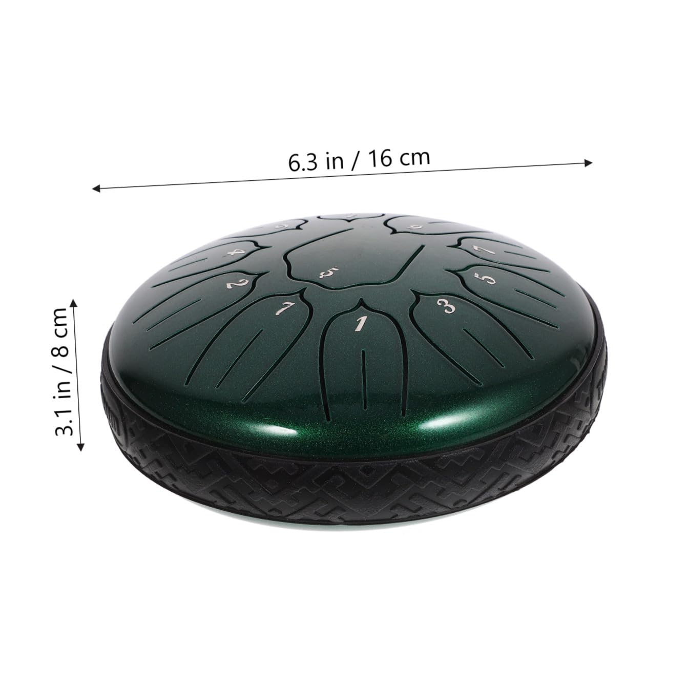 Lingua in Acciaio Note Verde Smeraldo Strumento Musicale Portatile per Principianti Adulti e Percussione per Educazione Musicale e Meditazione