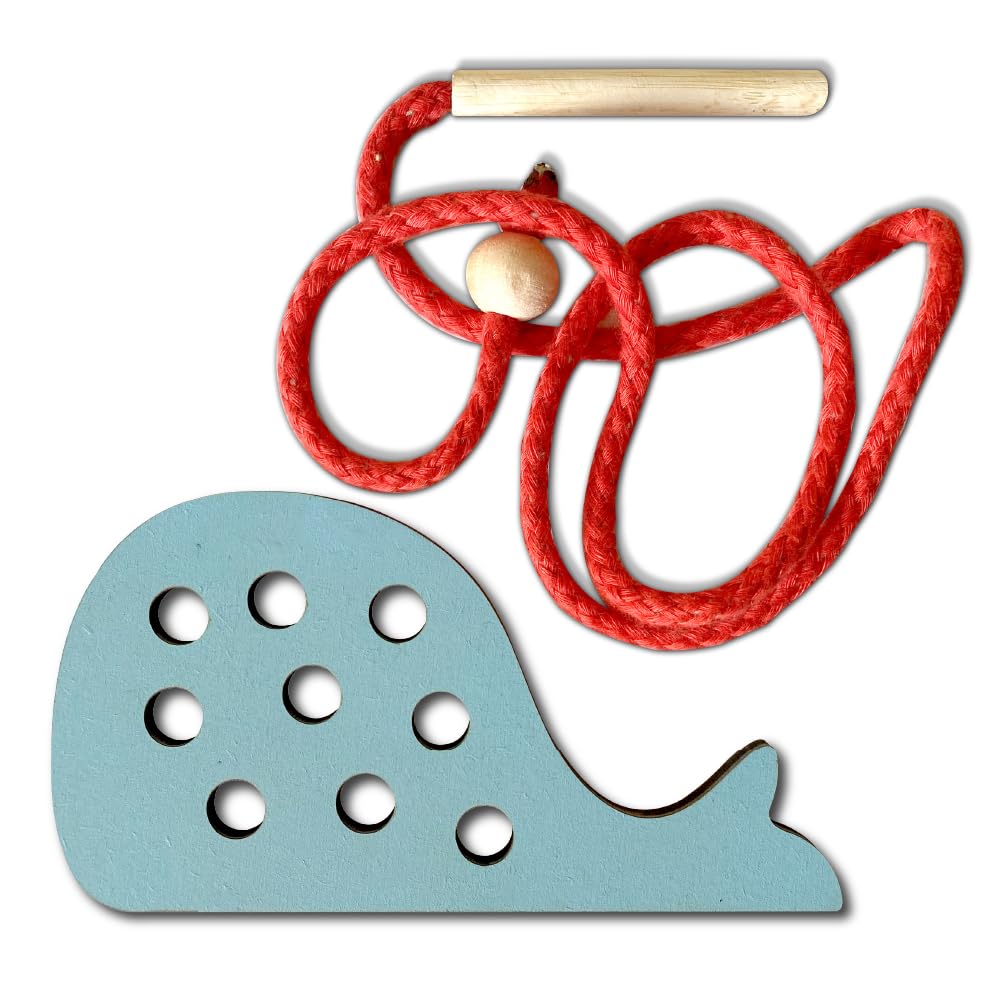 Mini Leaves Lacing Activity for Kids |Wooden Lacing Toys for Toddlers |Preschooler Educational fine Motor Skill Toys for 3+ Years (Snail, Sky Blue) (B0CLM958DW) Amazon Price History, Amazon Price Tracker