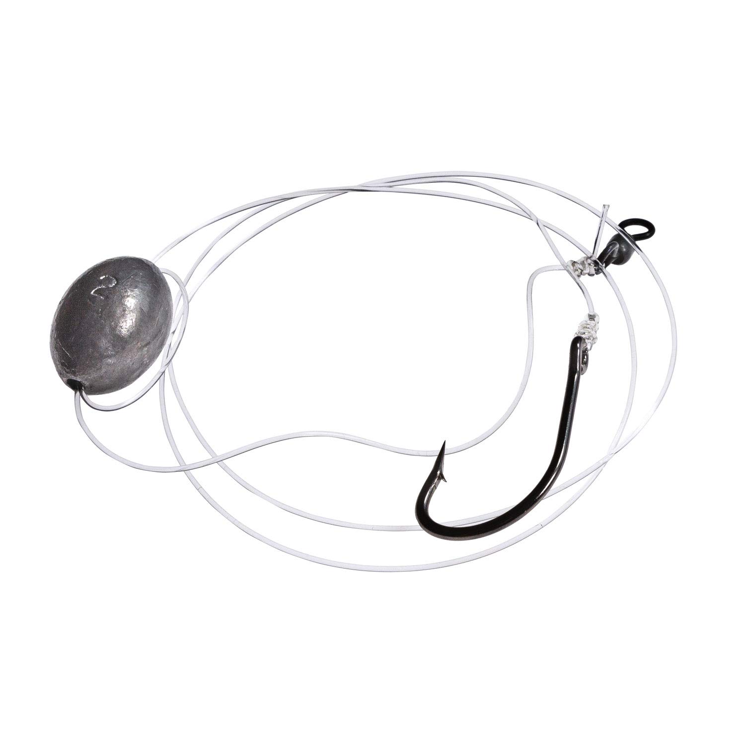 Cobia Rig w/2oz Egg Sinker 6/0, 7/0 80lb Test, 3ft for Offshore & Inshore Saltwater Reef Fishing Big Game Fishing, Cobia Fishing, Florida Fishing