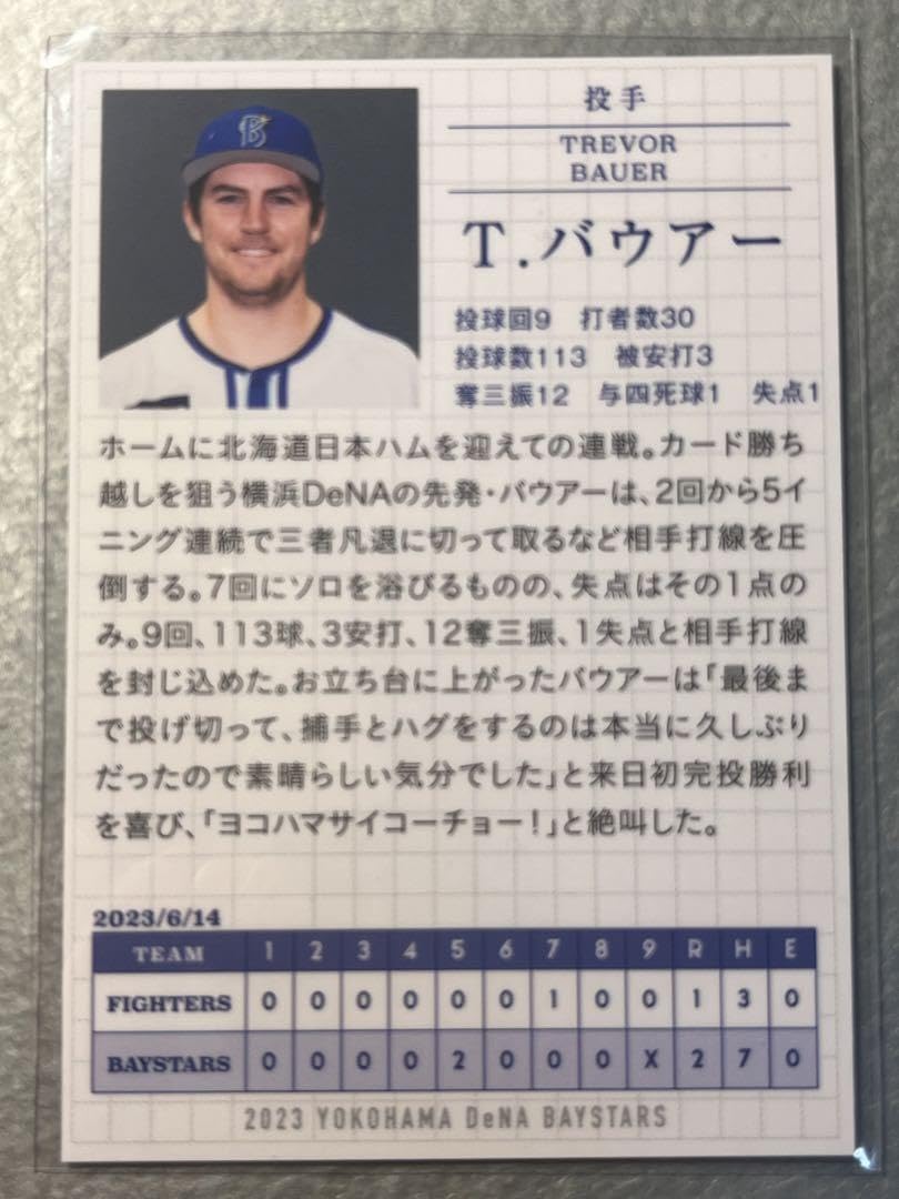 Amazon.co.jp: topps バウアー投手 直筆サイン ジャージーカード 25枚 