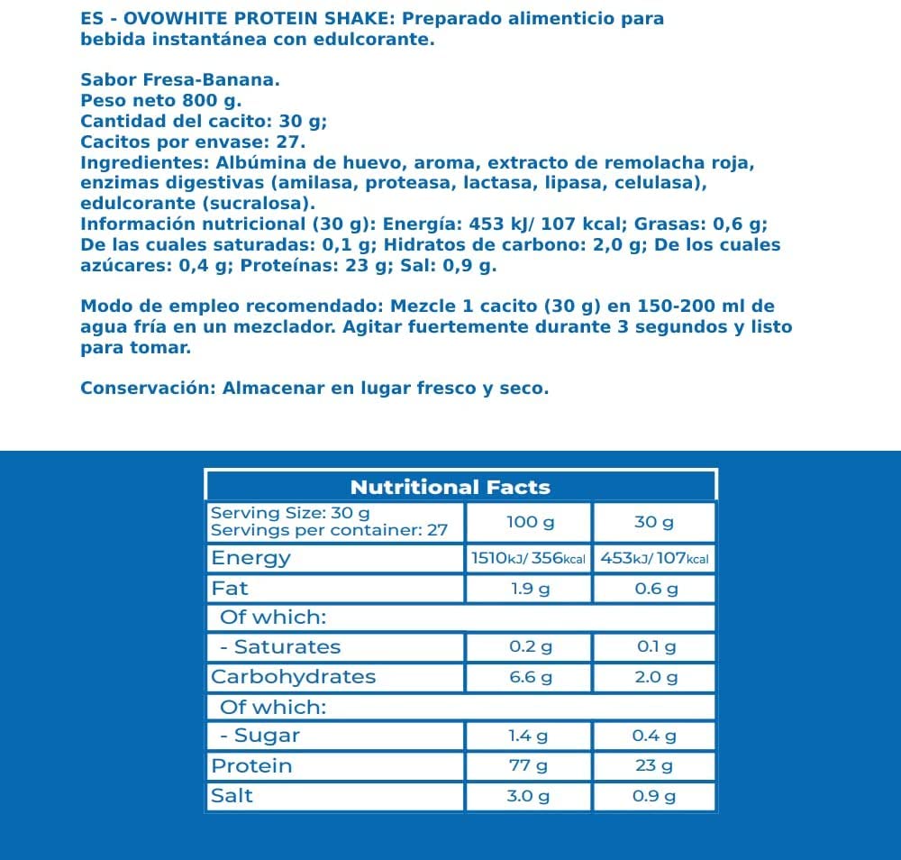 Protein Shake Proteina Natural 100% sin Lactosa y Libre de Lacteos 2Kg vegetarianos Natural