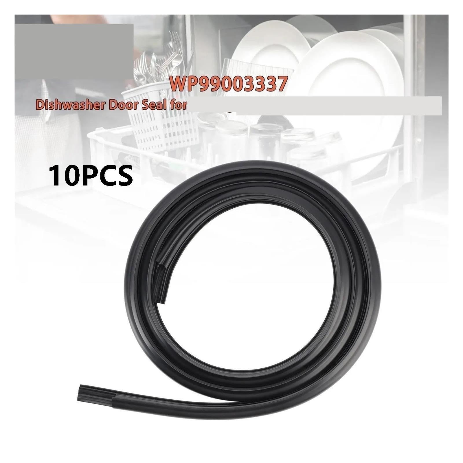 Sello de puerta de lavavajillas de 10 piezas, Compatible con Maytag, Compatible con Samsung, WP99003337