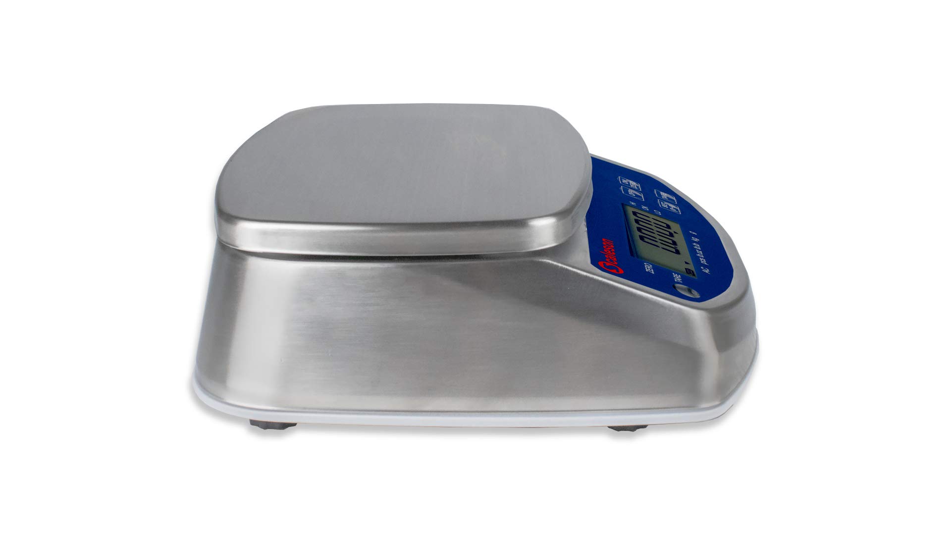 SCALESON S120 waga kompaktowa/waga stołowa/waga kuchenna/wykonana z wysokiej jakości stali nierdzewnej/zabezpieczona przed kurzem i wodą rozpryskową (IP68) / max. 6kg - 1g |