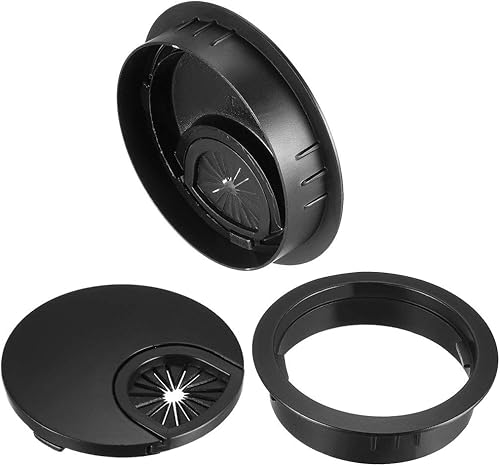 Miniatura 3 de uxcell Cubierta de agujero para cable, 2.4 pulgadas2.362 in, aleación de zinc, para cable de escritorio, ojales para oficina, PC, organizador de