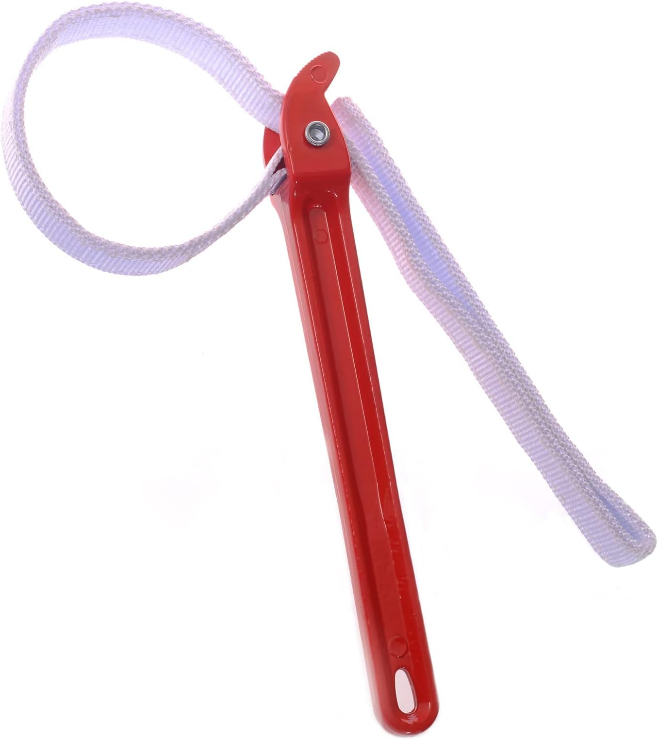 HOMEGOAL 12 Inch Multi-Purpose Strap Wrench Adjustable Pipe Wrench Anti-Sliding Wrench, Double Layered Thickened Nylon Strap