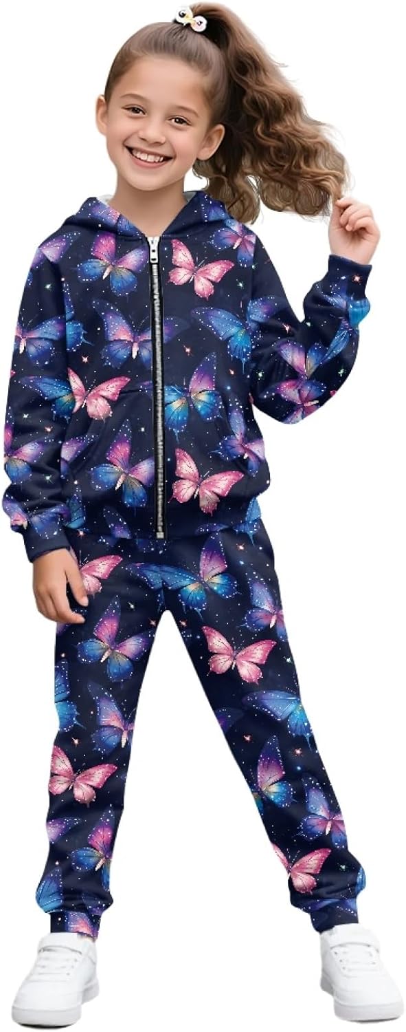 HUIACONG Girls Sweat Set for Children Sweat Suit for Kids Boys Sweatsuits
