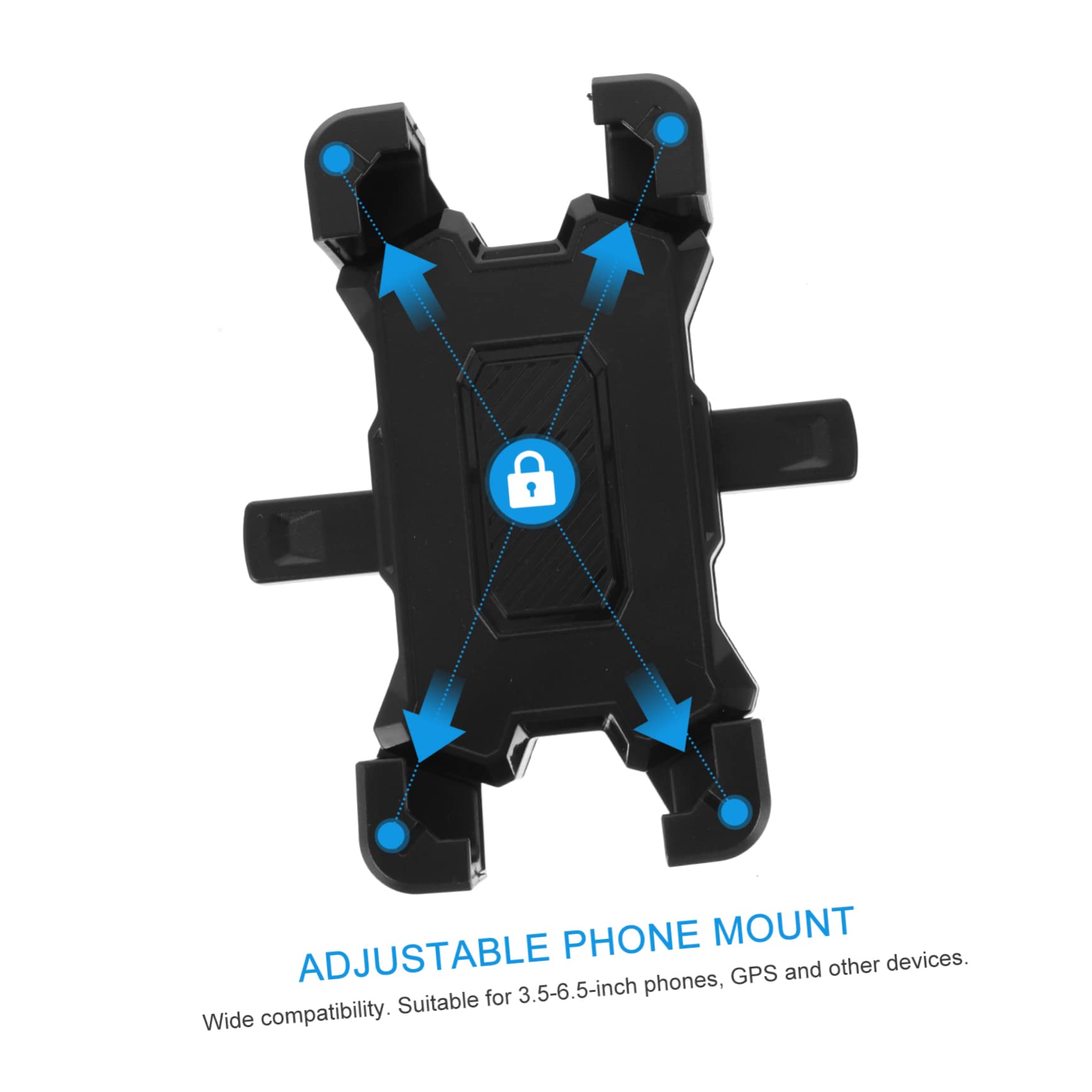 ibasenice 3pièces Support Téléphone Monture Antivibratoire pour Guidon De Vélo Installation Facile Compatible avec Smartphones Les Chocs
