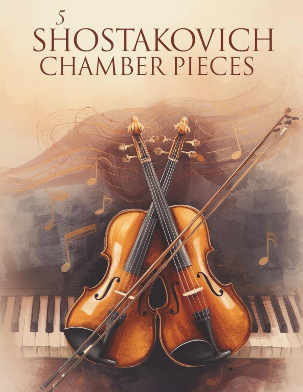 5 Shostakovich Chamber Pieces | Intermediate Sheet Music for Two Violins & Piano