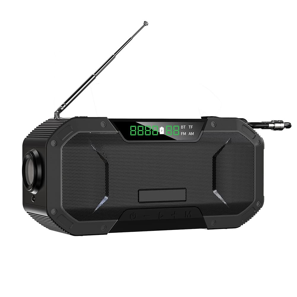nd Up Solar R, korba ręczna i zasilany energią słoneczną DAB R th USB Ph Charr, solarna korba ręczna R th 5000 mAh zasilanie bateryjne, szmaragdowe zastosowanie do kamer, wędrówek