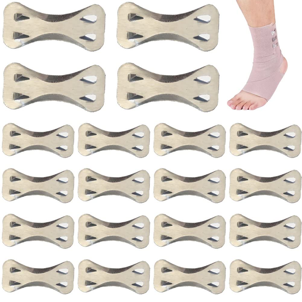 Casiler 20 Pcs Elastic Bandage Clips Metal Replacement Clips Bandage Clips For Bandage, Crepe Bandage Clips Wrap Clips