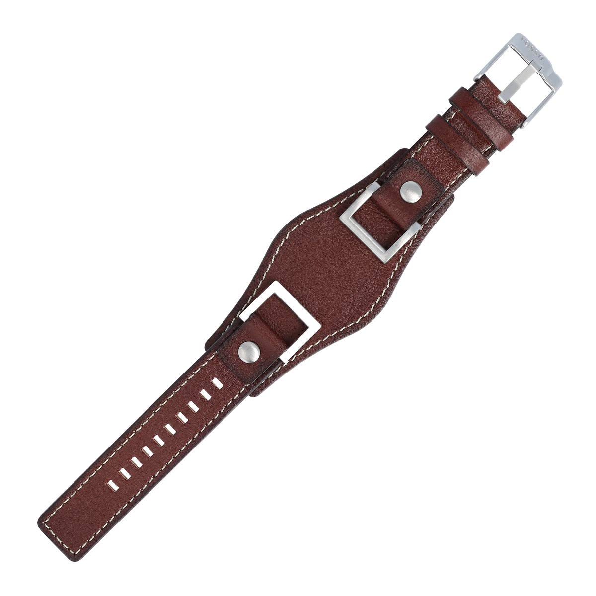 Fossil Watch Strap 24mm Brown Leather Jr 1157 Lb Jr1157