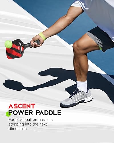 Miniatura 7 de Warping Point Ascent Pickleball Paletas  Raqueta de pickleball de fibra de carbono con garganta aerodinámica  Superficie de grano texturizada