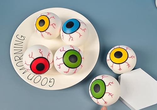 Miniatura 5 de 1 pieza de globos oculares suaves para apretar los ojos, bola blanda para fiesta, juguete para la ansiedad de Halloween, juguetes de bola