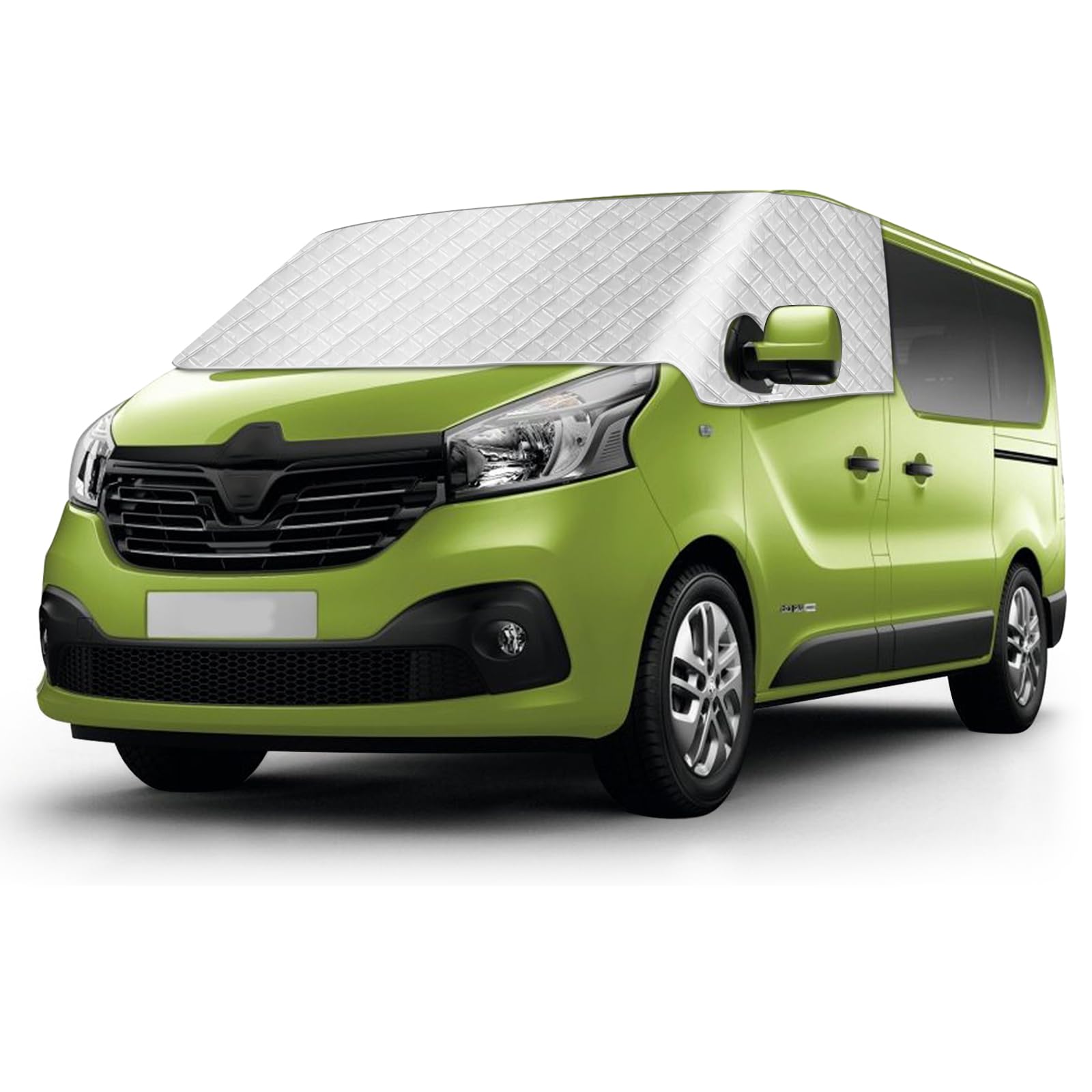 Parasole per Renault Trafic 2014-2023 | Copertura Esterna del Parabrezza dell'auto in Argento Copertura Antigelo per Neve