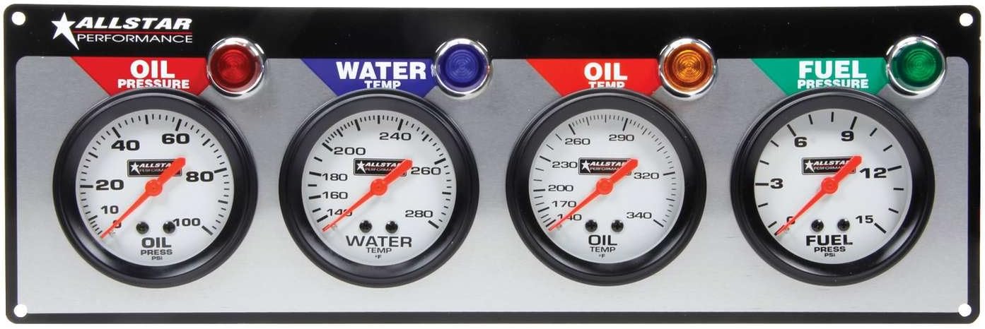 Allstar Performance Allstar ALL80093 4-Gauge Panel Kit