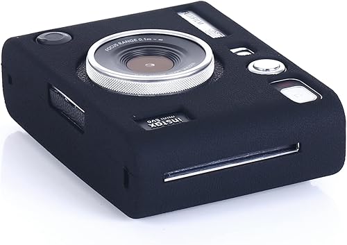 Miniatura 4 de Pocoukate Funda protectora para Instax Mini EVO, funda de silicona suave con protector de pantalla para cámara instantánea Fujifilm Instax Mini EVO