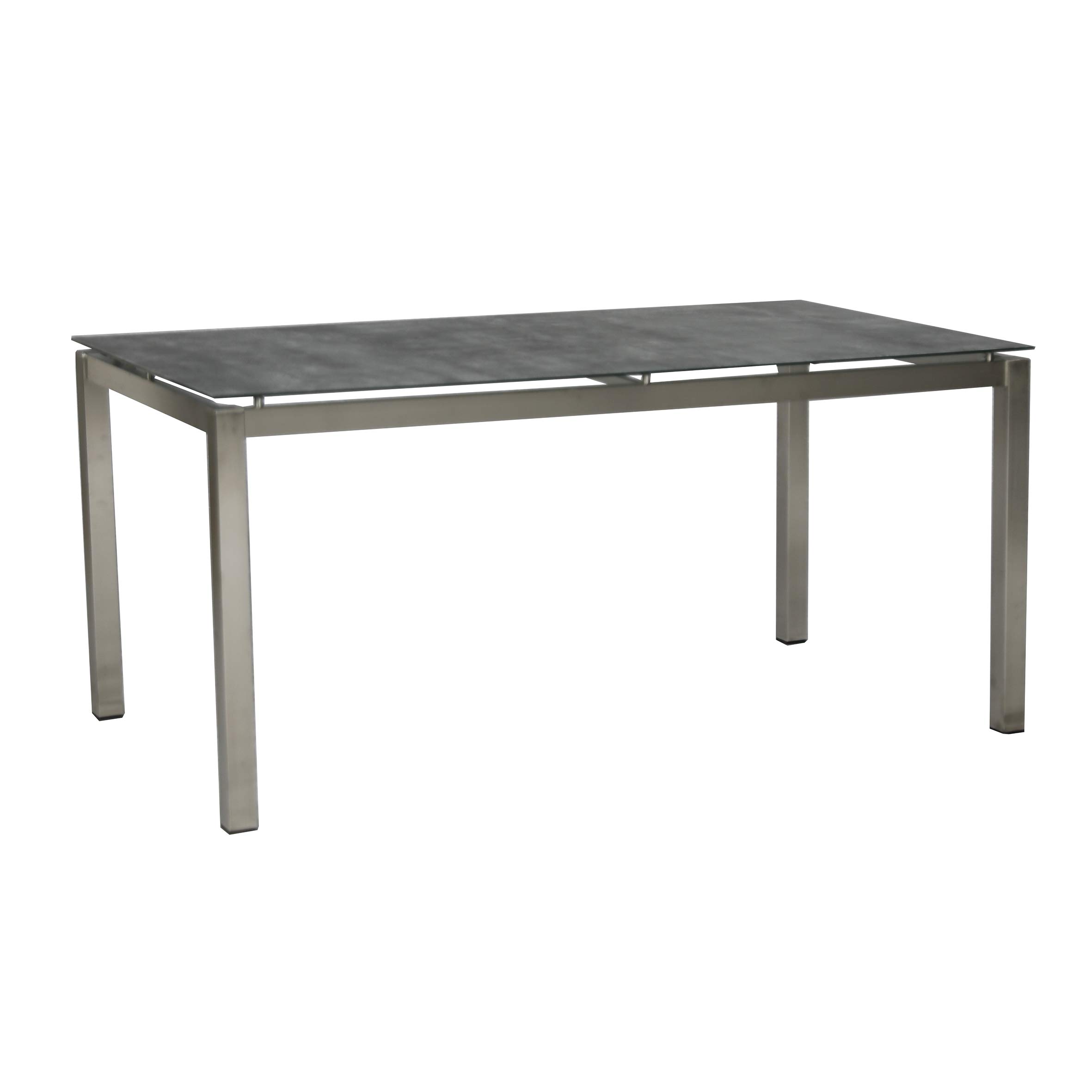 greemotion tavolo Boston, acciaio inox, piano in vetroceramica, circa 160 x 74 x 90 cm