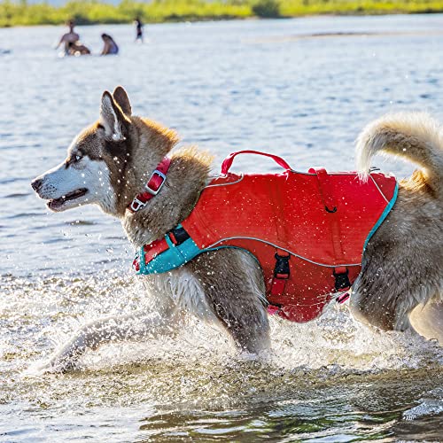 image for Kurgo Surf n’ Turf Dog Life Jacket - Flotation Life Vest for Swimmin