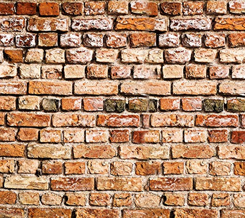 Image of DWELLSINDIA Brown 3D Brick Self Adhesive Wallpaper Waterproof, Scratch Resistant, Laminated 41cmx244cm