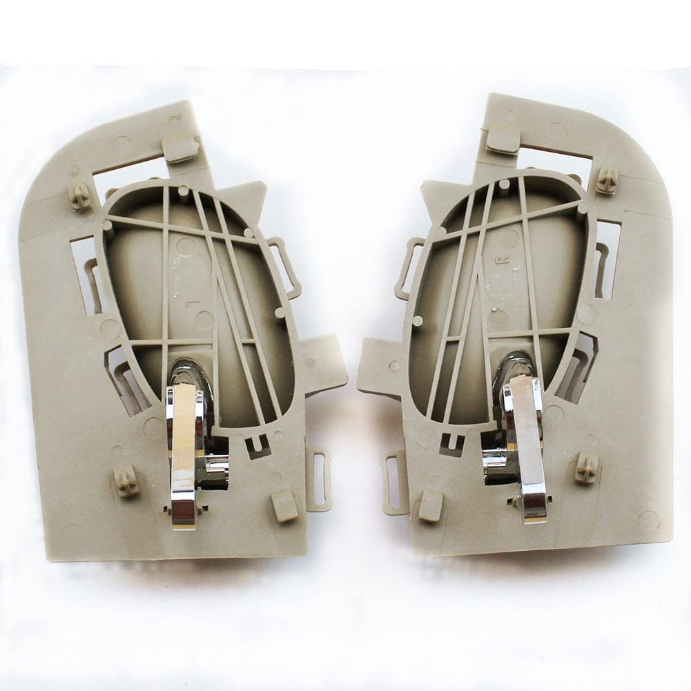Auto Maniglia Portiera Interna 1 Paio Chrome Beige Auto all'Interno Maniglia Interna della Porta Sinistra Destra per Peugeot 206 207 206cc per Citroen C2 Maniglie Interne Portiere