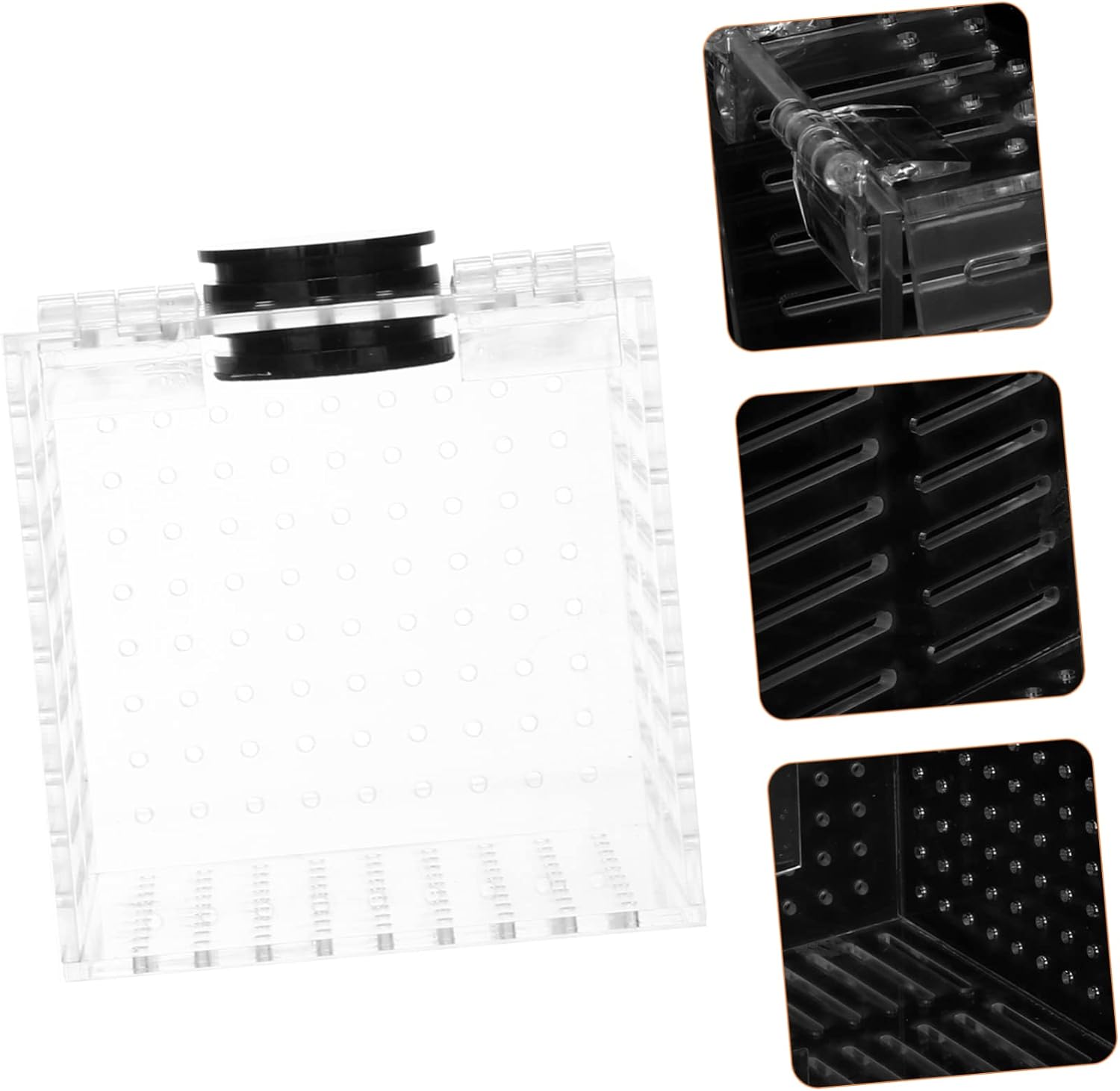 1pc Fish Isolation Box for Aquariums Multifunctional Fish Hatching Container Magnet for Breeding and Acclimation Tanks