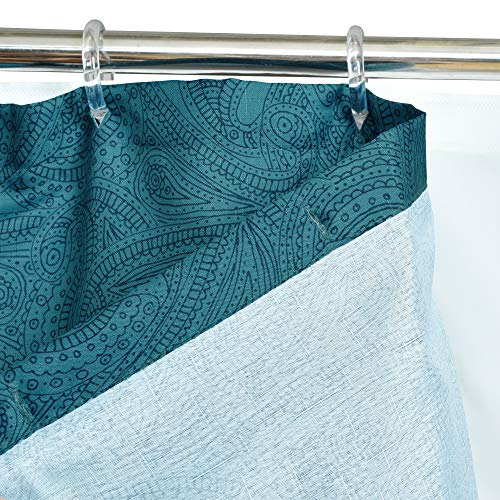 Lush Decor Boho Chic Polyester Shower Curtain, 14-Piece Set With Peva Lining And Rings (72" X 72") #TOP4