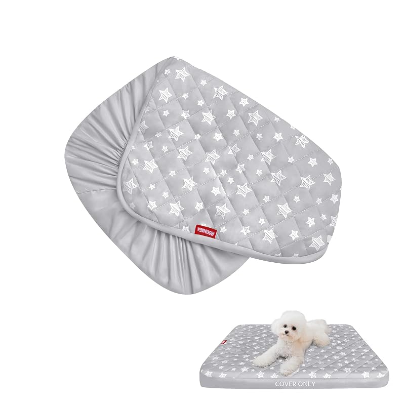 Capa para Cama de Cachorro Moonsea com Estampa de Estrelas, Microfibra e Elástico, 38,1 x 50,8 x 15,24 cm