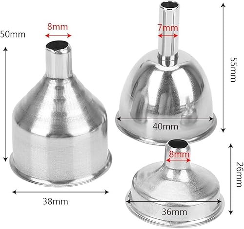 Silber Mini Edelstahl Kleine Mund Trichter zum Befüllen Flachmann Schmale Flaschen Bar Weinflasche Bar Zubehör