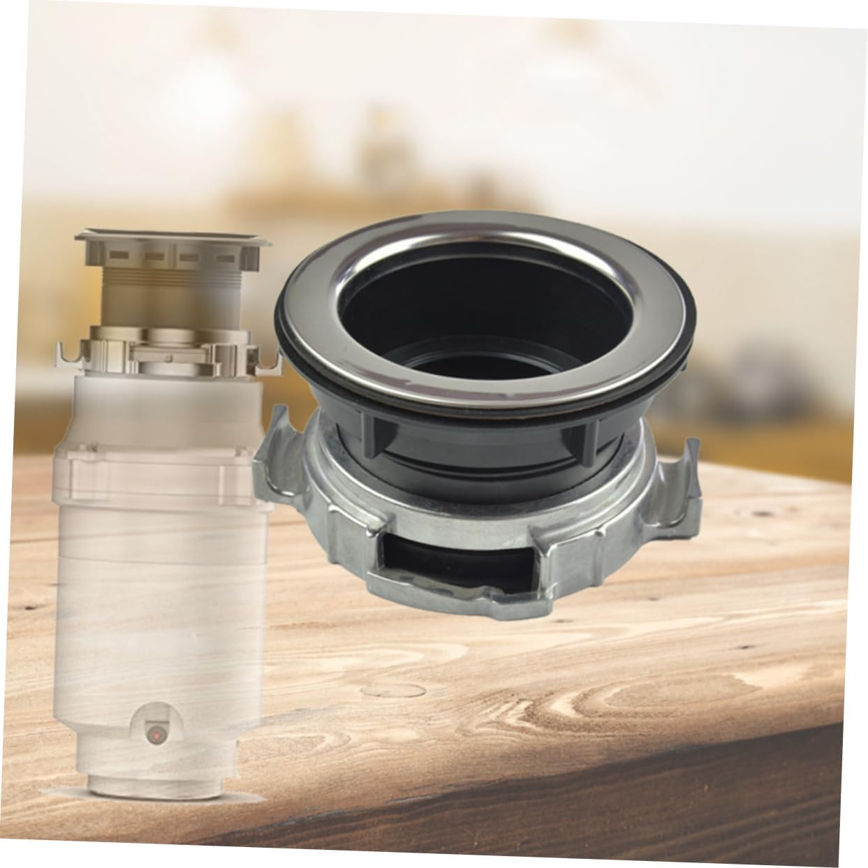Homoyoyo Garbage Disposal Accessory Kit Kitchen Sink Drain Stopper Splash Guard Lock Nut for Waste Disposer Adapts