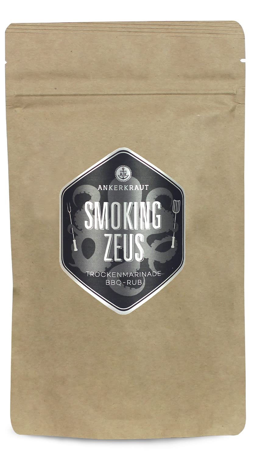 Ankerkraut Smoking Zeus, BBQ Gewürzmischung zum Grillen und Zubereiten von Gyros und Schweinefleisch, 250g im Beutel