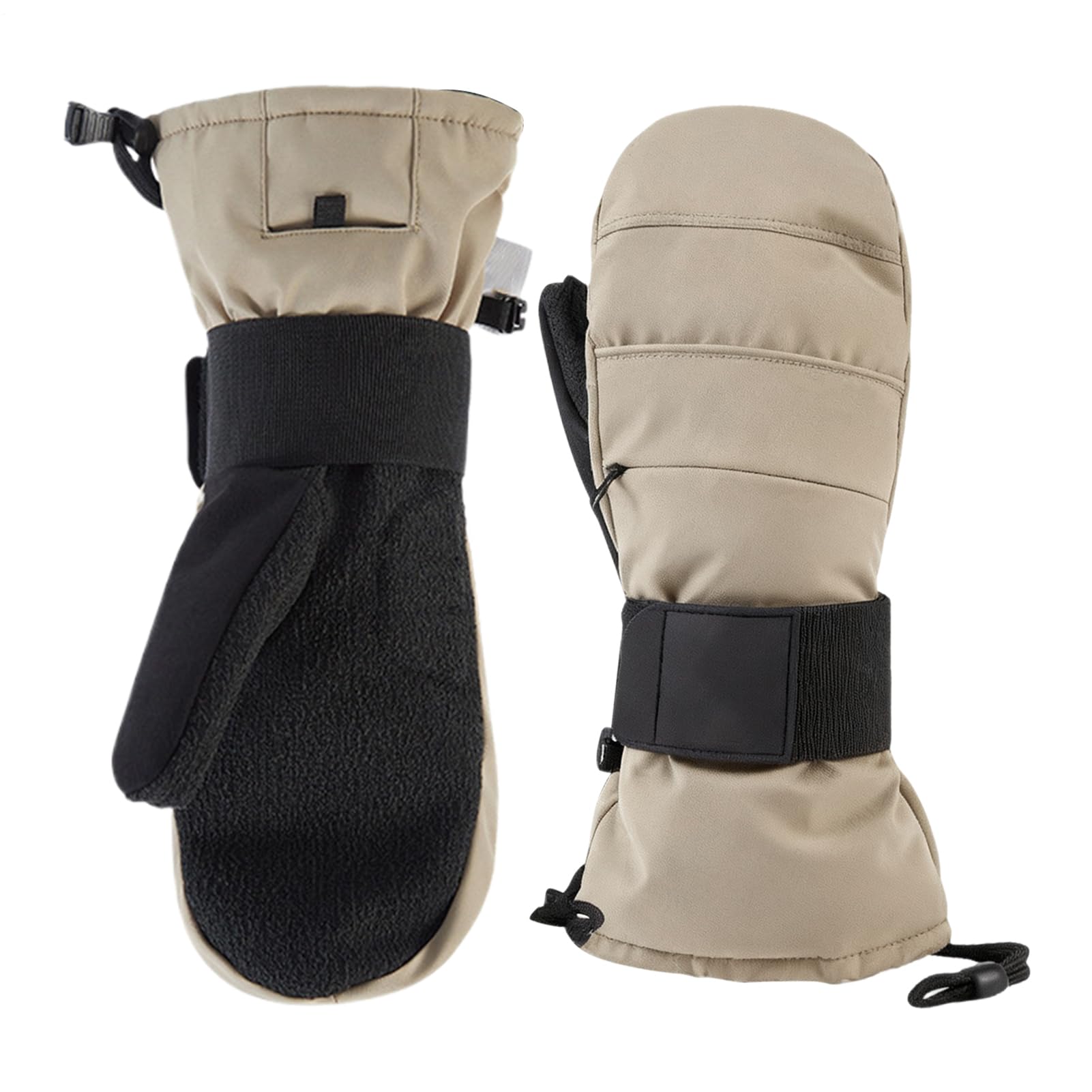Genérico Inverno: presa migliorata, guanti termici con touch screen, polsiere e da neve con fodera in pile, resistenti per uomo, inverno, moto, sci
