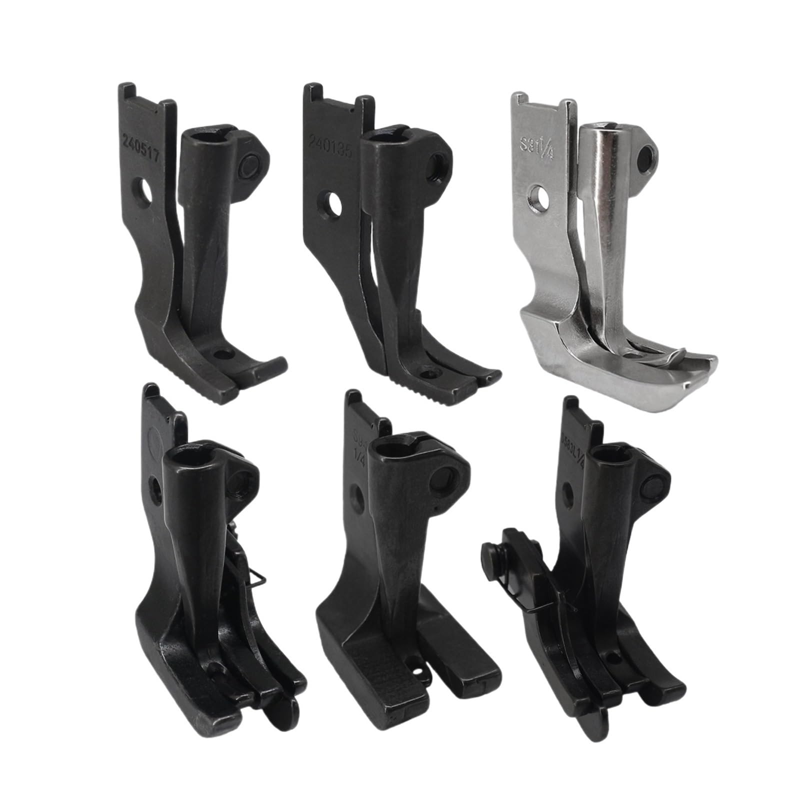 6set Walking Presser Feet for DNU-1541 Industrial Single Needle Sewing Machines Accessories