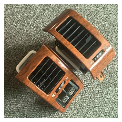 Grille d'aération Nissan Patrol Y61 panneau de climatisation centrale bois mat - 6