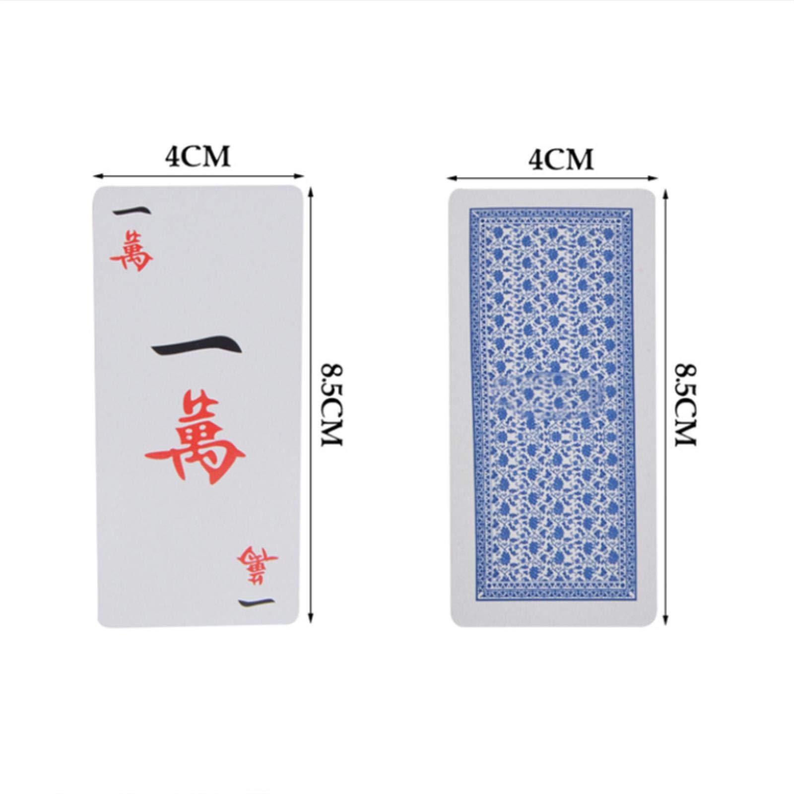 Plastikowa magia do gry karty do gry Mahjong zestaw 144 sztuk karty do gry w pudełko przenośne chińskie zabawki chiński mahjong