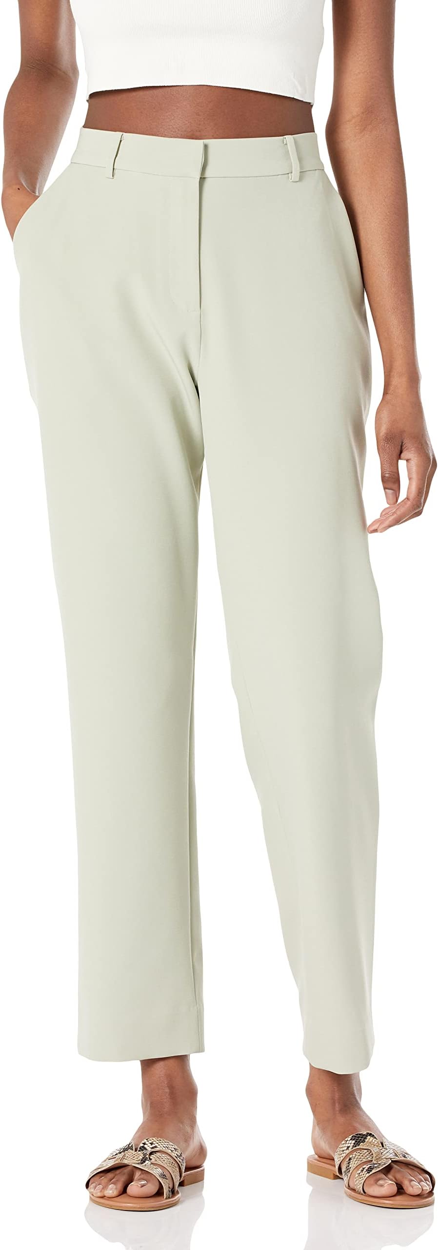 The Drop Women's Abby Flat Front Pant
