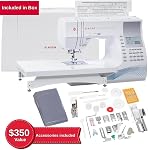 SINGER® Quantum Stylist 9960 Computerized Sewing & Quilting Machine + Extension Table & Accessory Kit | 600 built-in stitches & Lettering, Full Metal Frame, LED Light & High-End Touch buttons