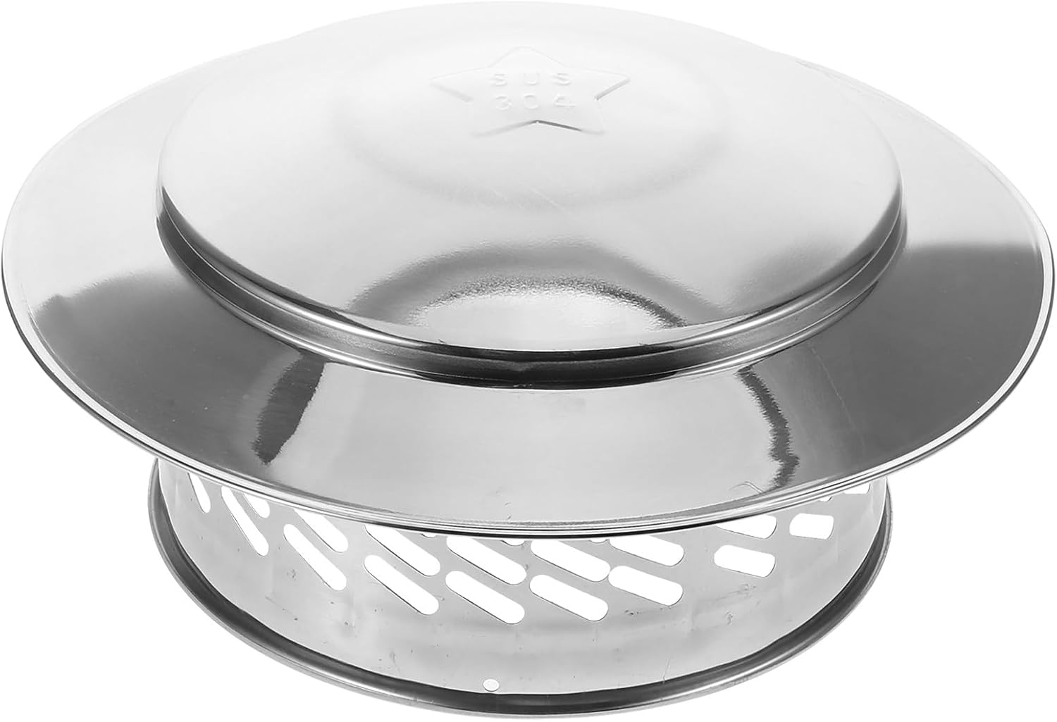 Stainless Steel Chimney Cover Cap 200mm Rainproof Chimney Outdoor Fireplace Vent Rain Guard for Roof Ventilation