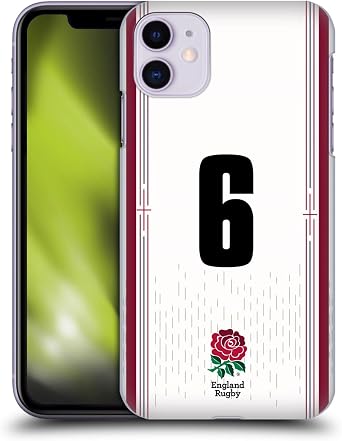 Head Case Designs Officially Licensed England Rugby Union Position 6 2023/24 Players Home Kit Hard Back Case Compatible with Apple iPhone 11