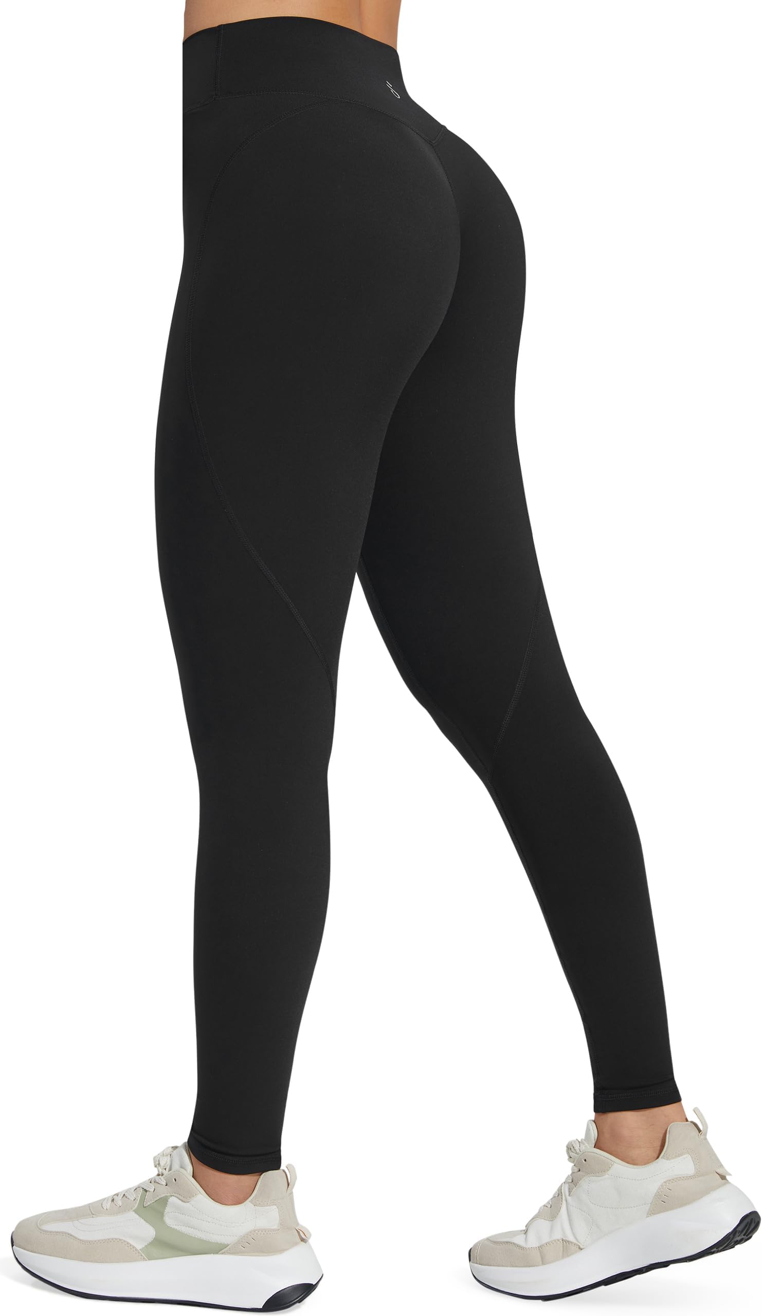 JOYSPELSWomens Cross Waist Butt Lifting Gym Leggings - V Crossover Yoga Pants for Women Scrunch Ruched Bums Workout Sports Activewear Leggings