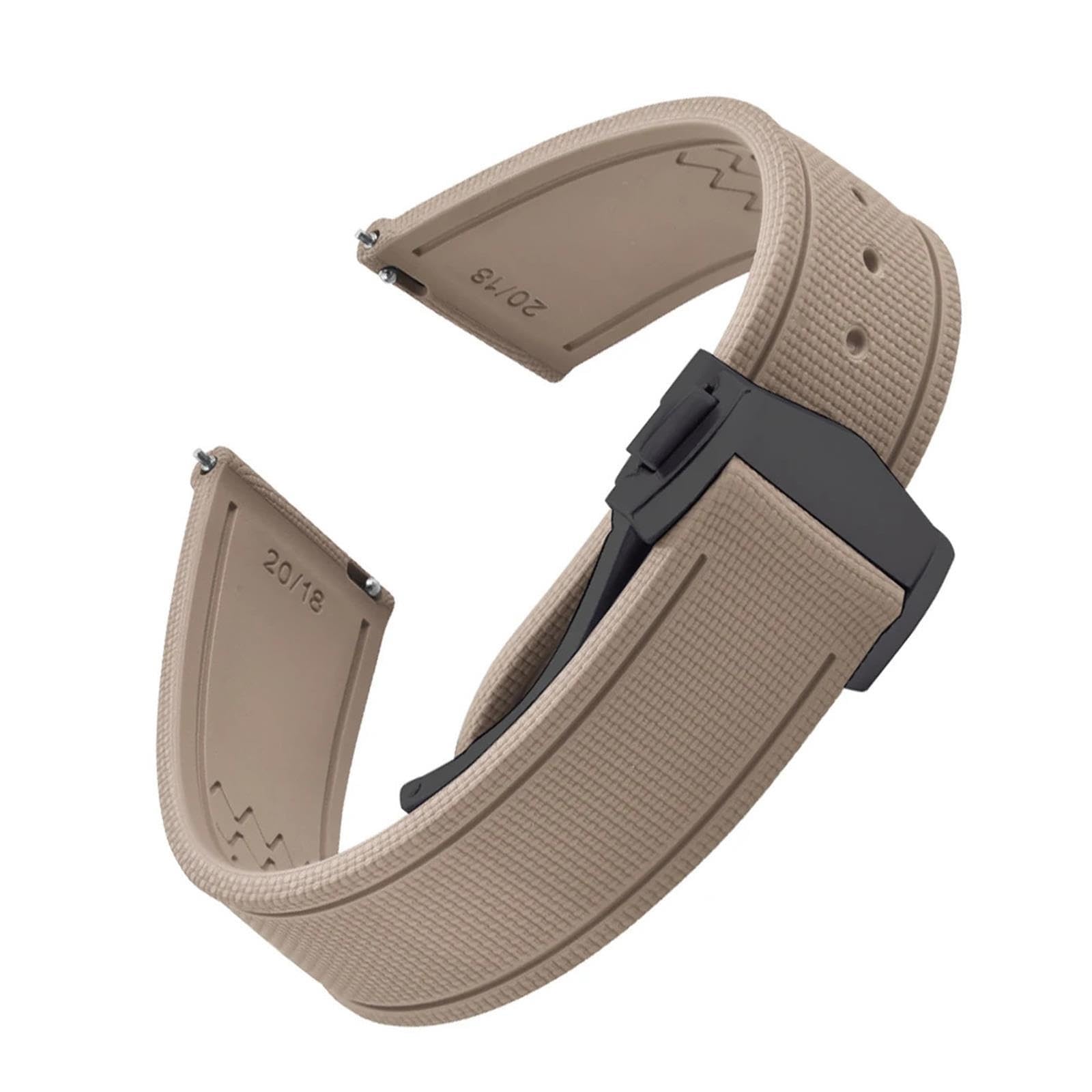 1 cinturino for orologio in gomma FKM da 18-22 mm a sgancio rapido