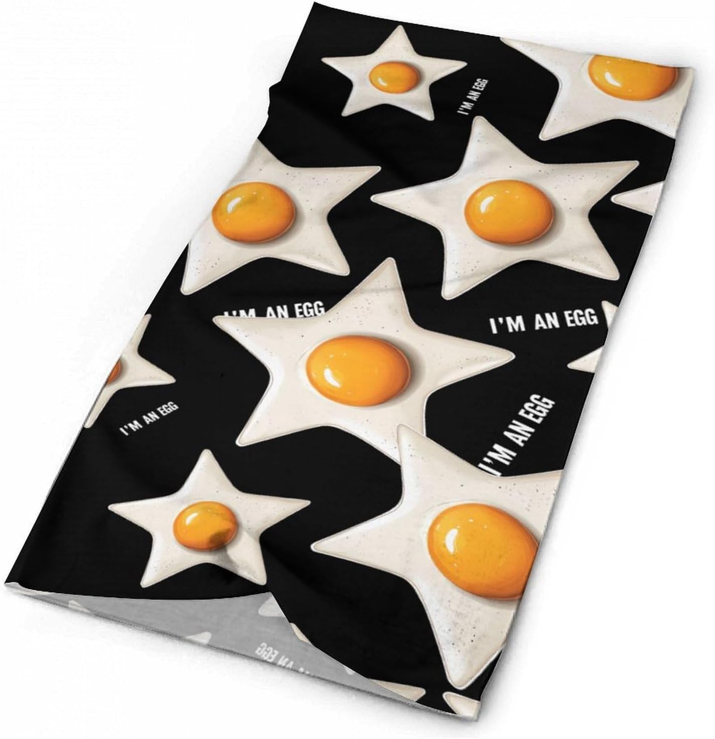 Im An Egg Fried Egg Face Cover Neck Gaiters for Men Women Sun Protection Mask Scarf Hiking Bandana