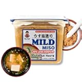 Miko Japanese White Miso, Shiro Miso Paste- 25% Low Sodium Miso Paste, All Natural Sweet Light Flavor, NON GMO 17.6oz Per Pack