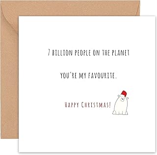 Felbridge Studio - Funny Christmas Card - Humorous Xmas Cards for Husband Boyfriend Wife Girlfriend Partner Him Her Man Woman - Gay LGBT - Gift 2022 - 14cm