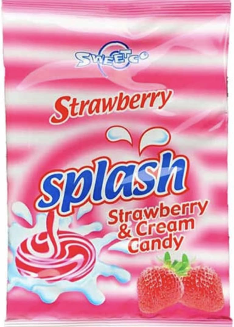Splash - Nigerian Strawberry and Cream Flavored Candy [48 pieces]