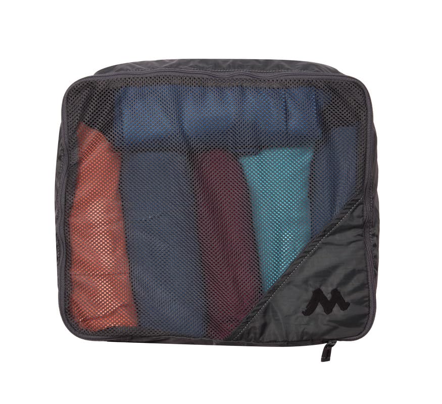 Wildcraft Fabric Pac N Go Cube L Bolsas para hombre y mujer (negro)