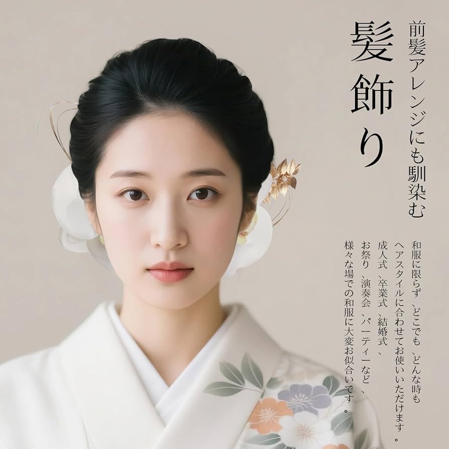 Amazon.co.jp: [lalabeauty] 胡蝶蘭 髪飾り 成人式 髪飾り 和婚 結婚式